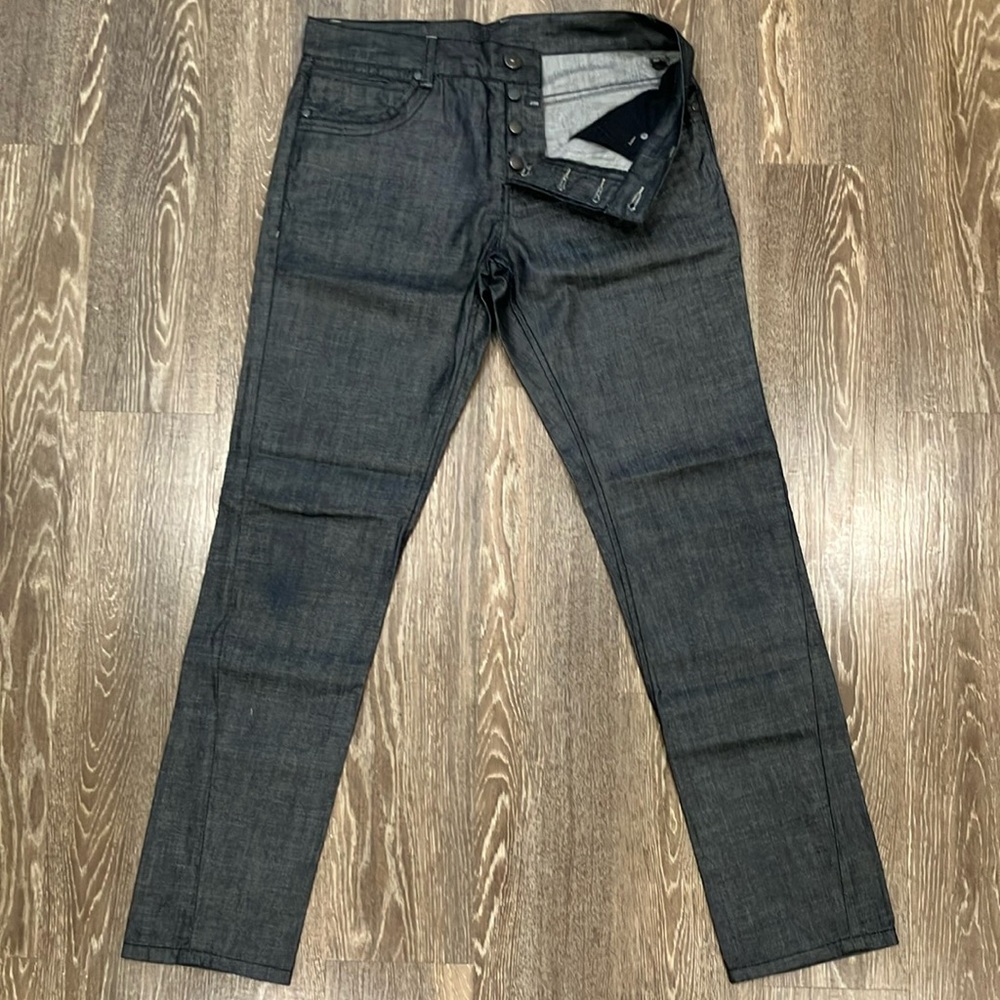 Armani Exchange Slim Gray Jeans with Urban Texture